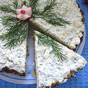 Фото кабачкового торта с плавленым сыром