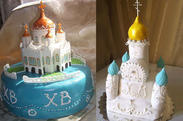 Пасхальный торт-церквушка