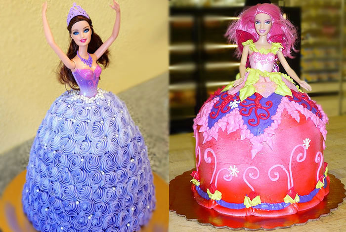 Фото торта с пластмассовой куклой
