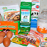 Ингредиенты для Торта Птичье молоко с манкой - фото