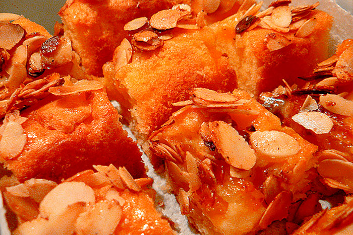 Саншайн с консервированными персиками - итоговое фото