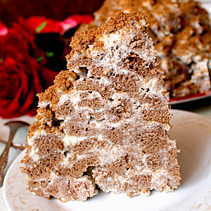 Торт шоколадно-медовая Горка - фото