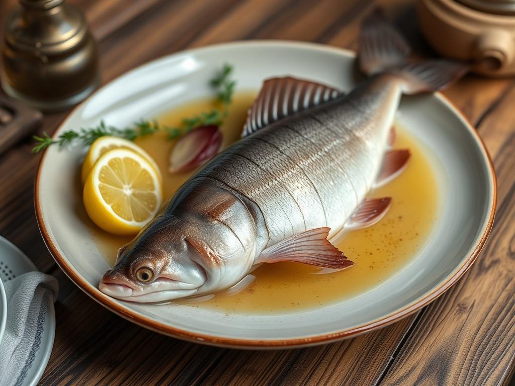 Sturgeon in Russian cuisine.фото