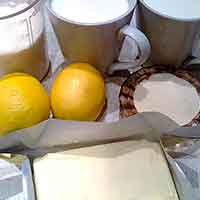 Ингредиенты для крема лимонного торта Наивкуснейший